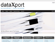Tablet Screenshot of dataxport.net